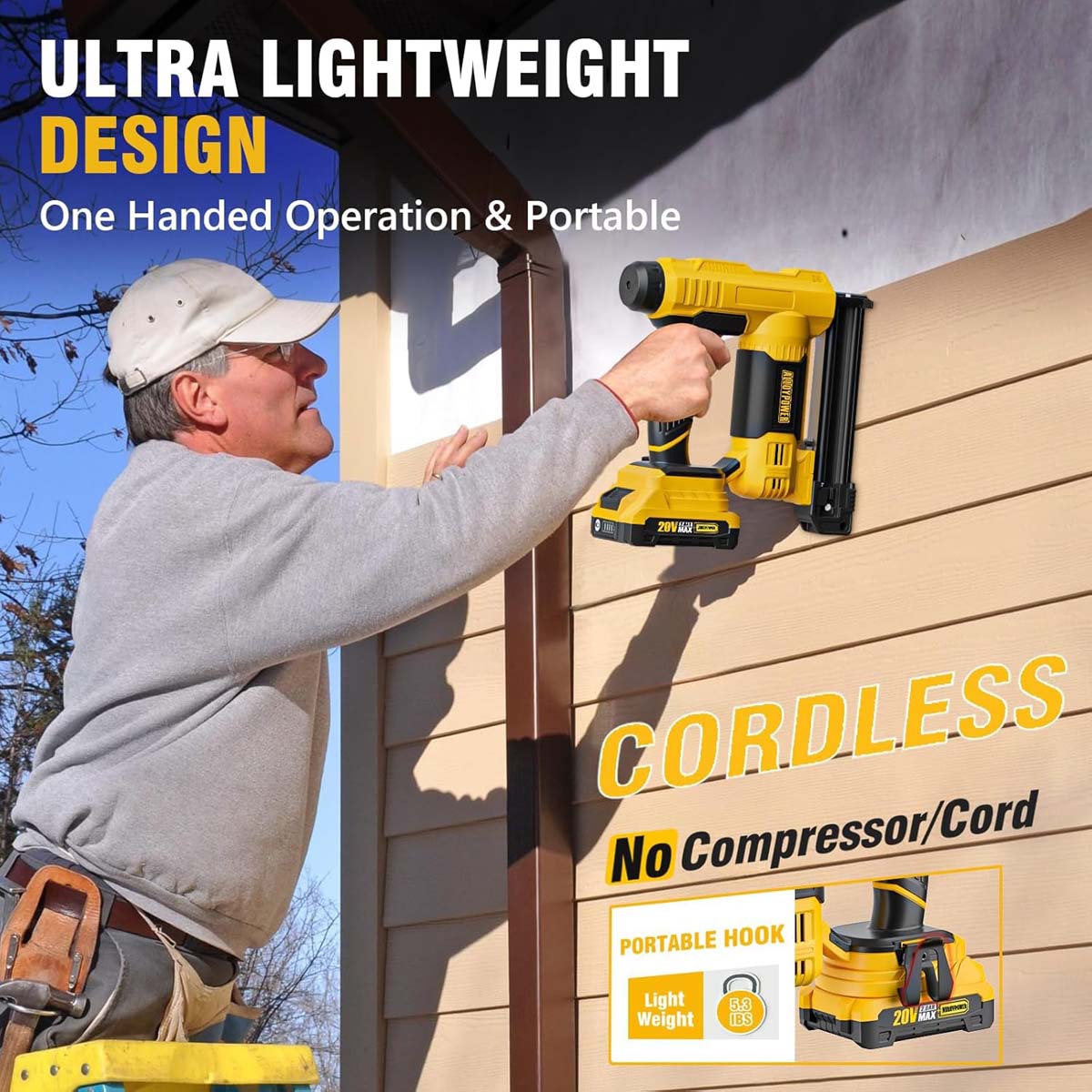 18-Gauge 2-in-1 Cordless Brad Nailer & Stapler Kit