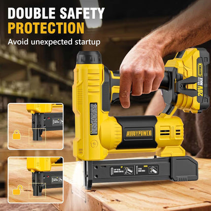 18-Gauge 2-in-1 Cordless Brad Nailer & Stapler Kit