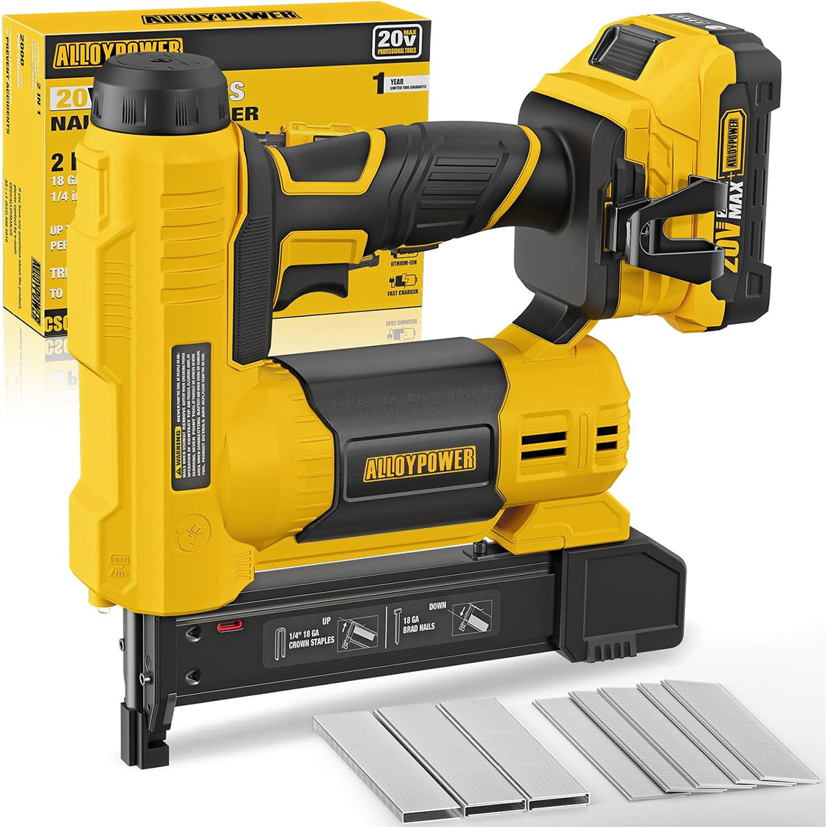 18-Gauge 2-in-1 Cordless Brad Nailer & Stapler Kit